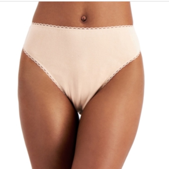 Charter Club Everyday Cotton High-Cut Brief Underwear - Picture 1 of 1